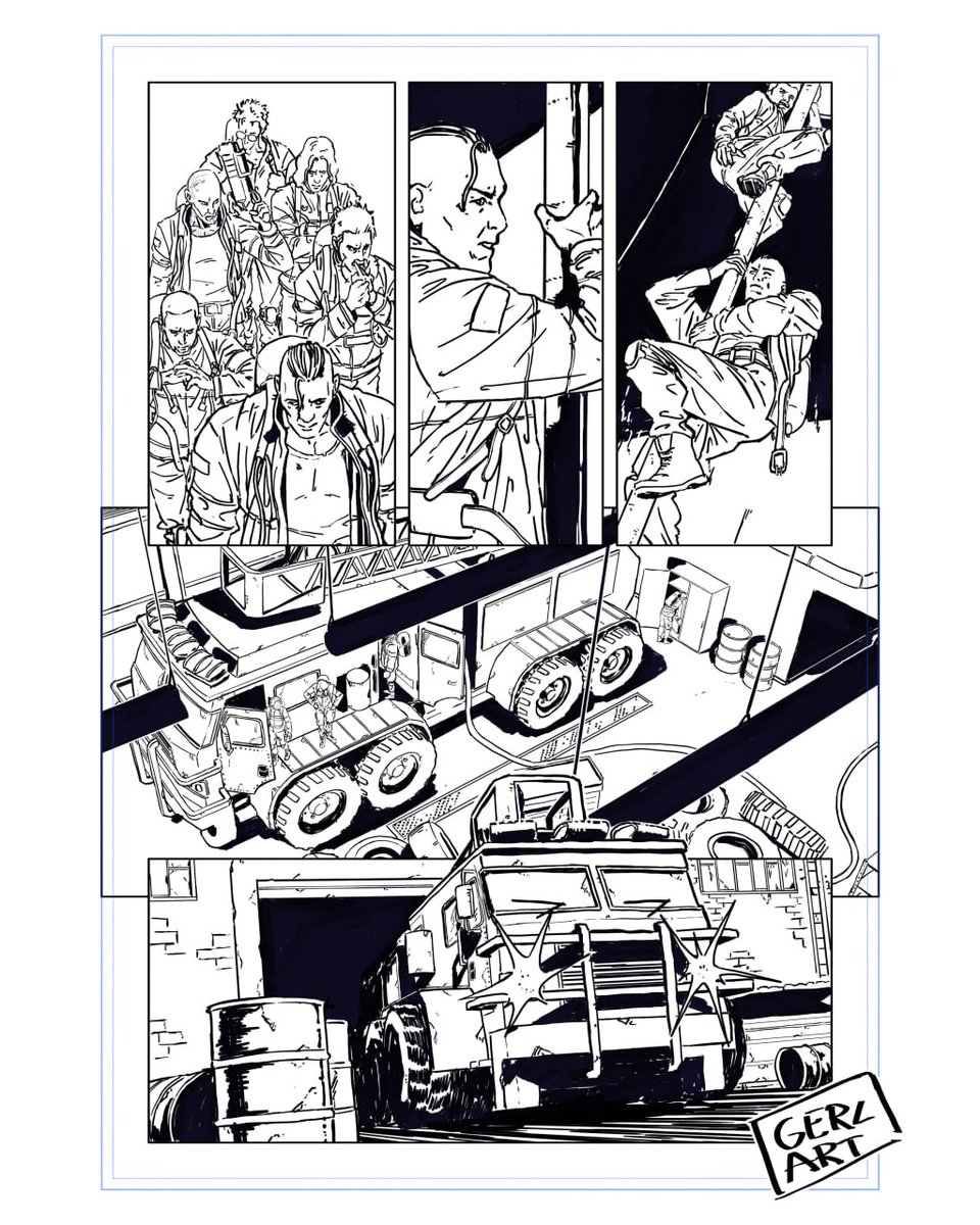 I'm working on a project written by Massimo Rosi and produced by @LabsLeviathan ! 

Stay tuned to their Page, this is a crazy comic, and I challenge you to guess who was the reference for the main characters' faces!

#leviathanverse #digitalart #digitalink #comicart #comicbook