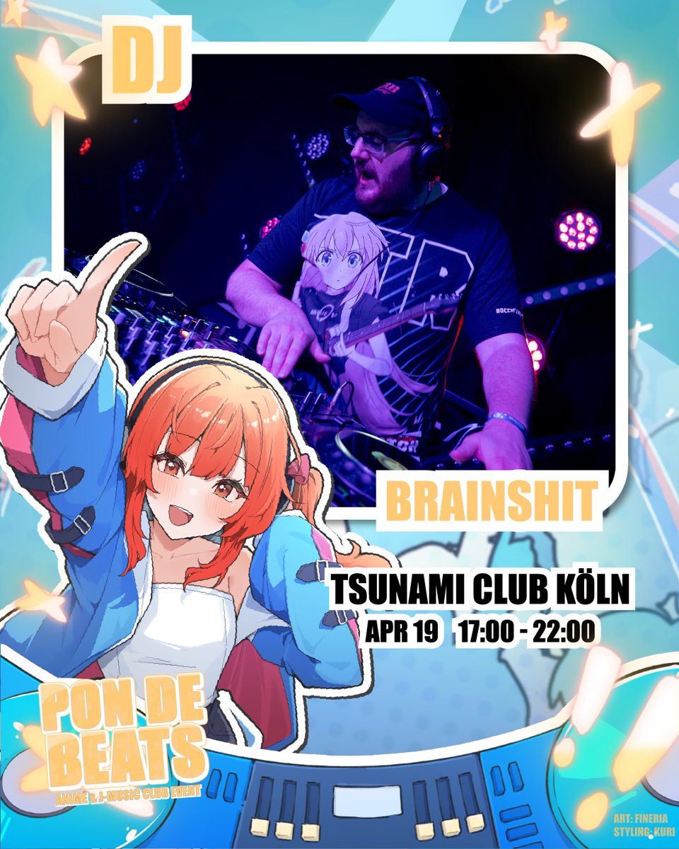 Founder of Pon de Beats and Raider Records, he fuels the European anime music scene. Expect pure energy, remixes, and your favorite Anison hits that’ll make you scream and dance!

<a href="/DjBrainShit/">Dj BrainShit @ ＤＪナナチ</a> igniting anime parties worldwide, including DoKomi’s J-Rave and Japan’s Club MOGRA!