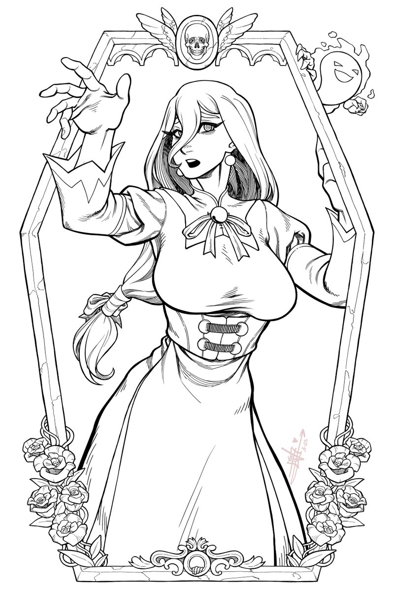 Some of my past artworks, but just as the line art