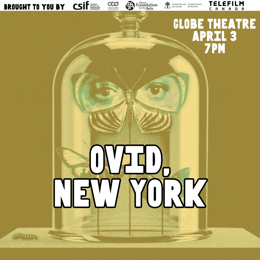 Reminder that the 30th Artifact Film Festival is starting next week. Our opening night film is the feature OVID, NEW YORK and will be playing at The Globe Cinema. It’s a movie that uses three formats: Super 8, 16mm, and 35mm. 

Get your tickets: tr.ee/UFGOEFtwA_