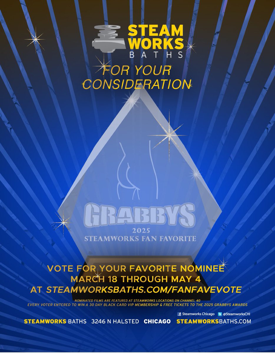Vote at:
Steamworksbaths.com/fanfavorite