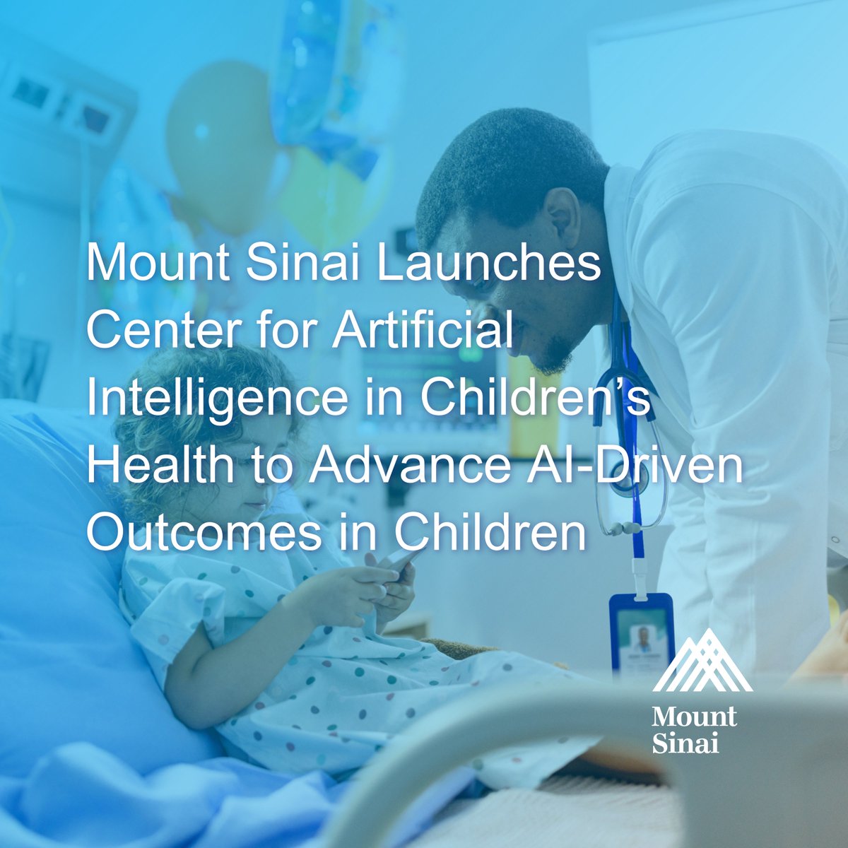 Mount Sinai Department of Medicine (@domsinainyc) on Twitter photo Mount Sinai launches the Center for Artificial Intelligence in Children’s Health at <a href="/IcahnMountSinai/">Icahn School of Medicine at Mount Sinai</a>. Led by Ben Glicksberg, PhD, this pioneering initiative will use #AI to advance diagnostics, personalize treatments & improve pediatric care.
Learn more: bit.ly/4iL46YW Mount Sinai launches the Center for Artificial Intelligence in Children’s Health at <a href="/IcahnMountSinai/">Icahn School of Medicine at Mount Sinai</a>. Led by Ben Glicksberg, PhD, this pioneering initiative will use #AI to advance diagnostics, personalize treatments & improve pediatric care.
Learn more: bit.ly/4iL46YW