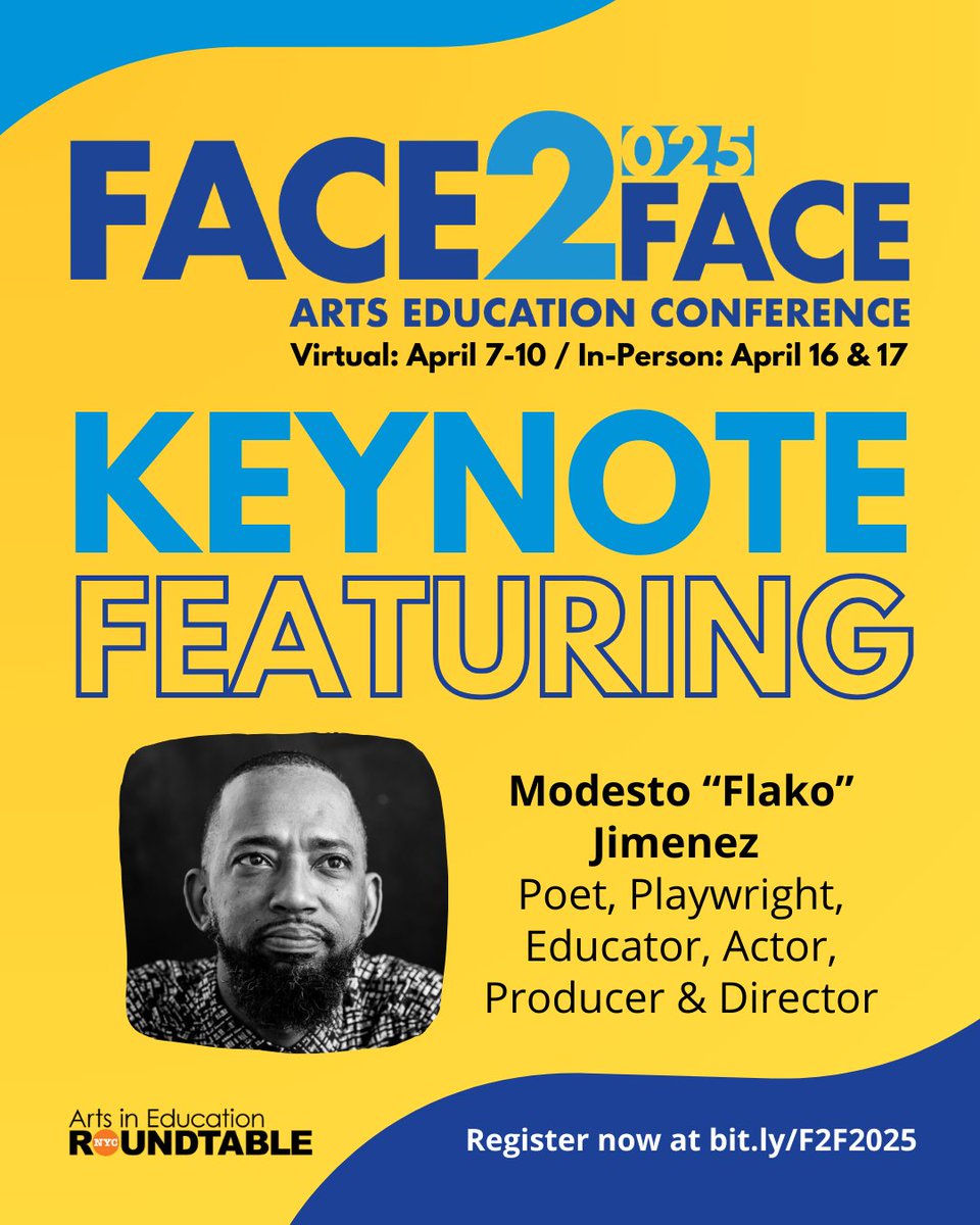 We are thrilled to announce our conference keynote with <a href="/FlakoBK/">ModestoFlakoJimenez</a>. Flako is a Dominican-born, Bushiwick-raised, multi-hyphenate artist. Learn more and register at bit.ly/F2F2025.