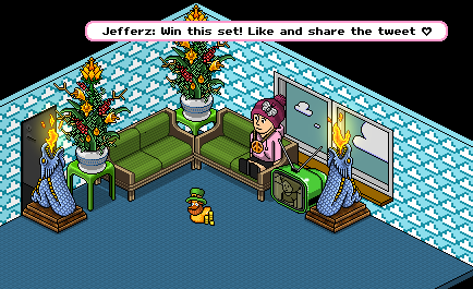 Time for another GIVEAWAY!!   
This one includes the new FF Duckie and all the furni  you see.   

All you have to do is:    

 Follow <a href="/jeffadooh/">JefferzOrigins</a>
Like and Retweet this post.  <3       

Winner will be chosen 12 April 2025