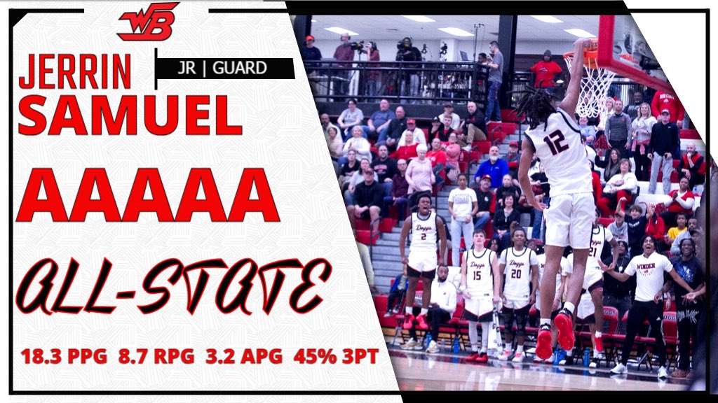 WBHS Hoop Doggs (@wbhshoopdoggs) on Twitter photo More post-season accolades are pouring in for our 6’5 Guard <a href="/jerrin_samuel/">Jerrin Samuel</a> after his sensational Junior season. He has been selected 2nd Team AAAAA All-State by both <a href="/KyleSandy355/">Kyle Sandy</a> and <a href="/AJCsports/">AJC Sports</a>! Congrats Jerrin! More post-season accolades are pouring in for our 6’5 Guard <a href="/jerrin_samuel/">Jerrin Samuel</a> after his sensational Junior season. He has been selected 2nd Team AAAAA All-State by both <a href="/KyleSandy355/">Kyle Sandy</a> and <a href="/AJCsports/">AJC Sports</a>! Congrats Jerrin!