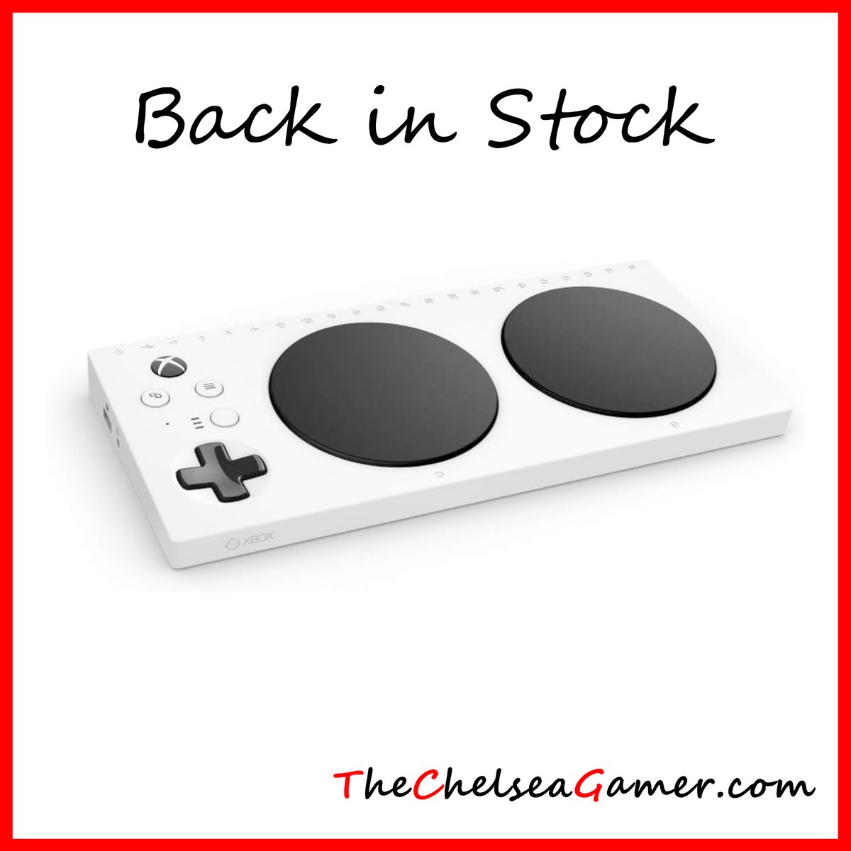 TheChelseaGamer's tweet image. 🎮 Back in stock at The Chelsea Gamer!
The Xbox Adaptive Controller is built to break down barriers and open up play for all.

🎯 Limited stock available — don&apos;t miss out.

🛒 thechelseagamer.com/products/xbox-…

#XboxAdaptiveController #AccessibleGaming #GamingForEveryone #BackInStock