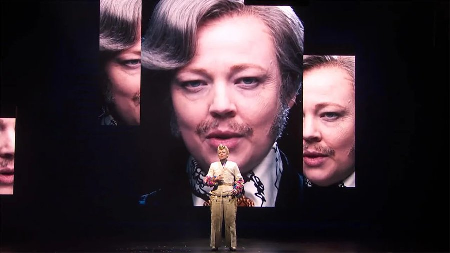 Depths lurk among the dazzling surfaces of Sarah Snook's "Picture of Dorian Gray." And not just because of her astonishing virtuosity. The camera slyly takes us into our current fixations on self-presentation. And ah the joy of discovering Lord Henry as an early fatal influencer.