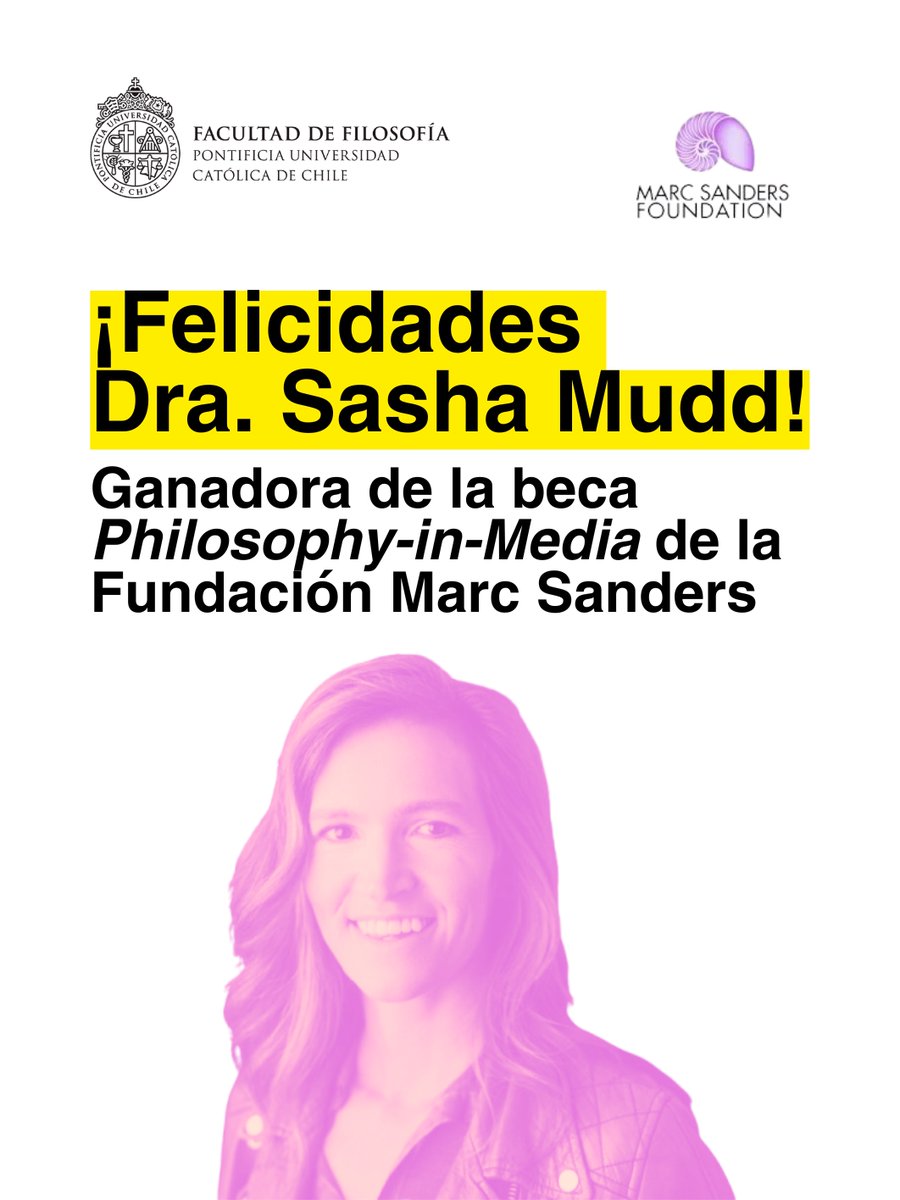 ¡Felicidades a la académica de #FilosofíaUC, Dra. Sasha Mudd! 

La académica se convirtió en una de las ganadoras de la  beca "Philosophy-in-Media" de la Fundación Marc Sanders, en la categoría de ensayo escrito.

Conoce más en nuestra página: cutt.ly/prau9SnY
