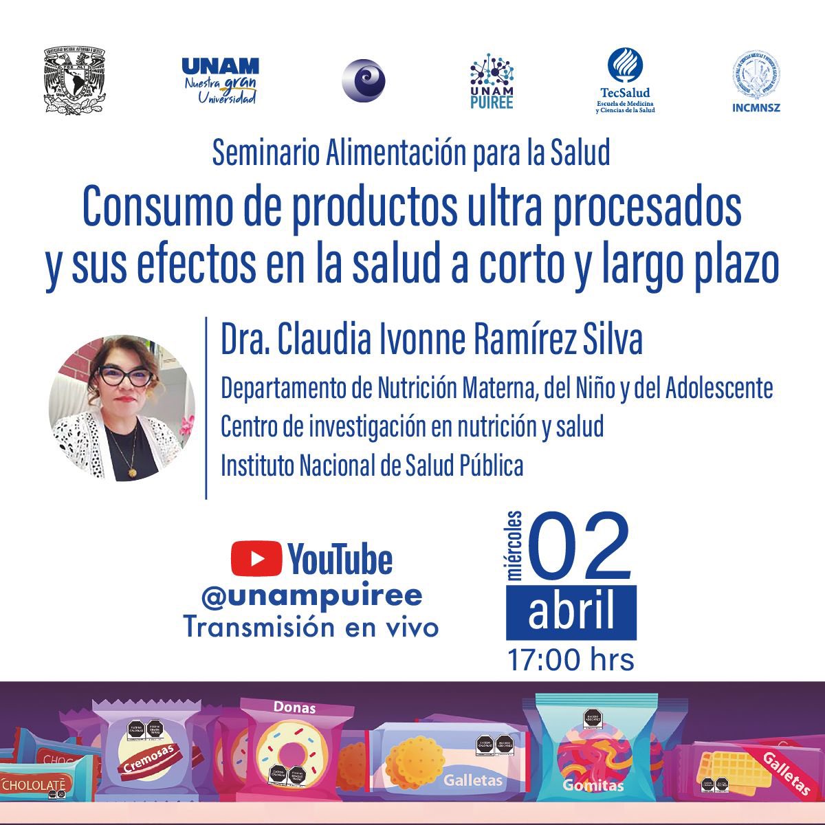 alexmartagon's tweet photo. El próximo *miércoles 02 de abril* les esperamos en el *Seminario Alimentación para la Salud* con este interesante tema 👆🏼 La cita es a las *17:00 horas* por aquí 👉🏼https://t.co/VA6zjY0H2x https://t.co/tggy8WovYA