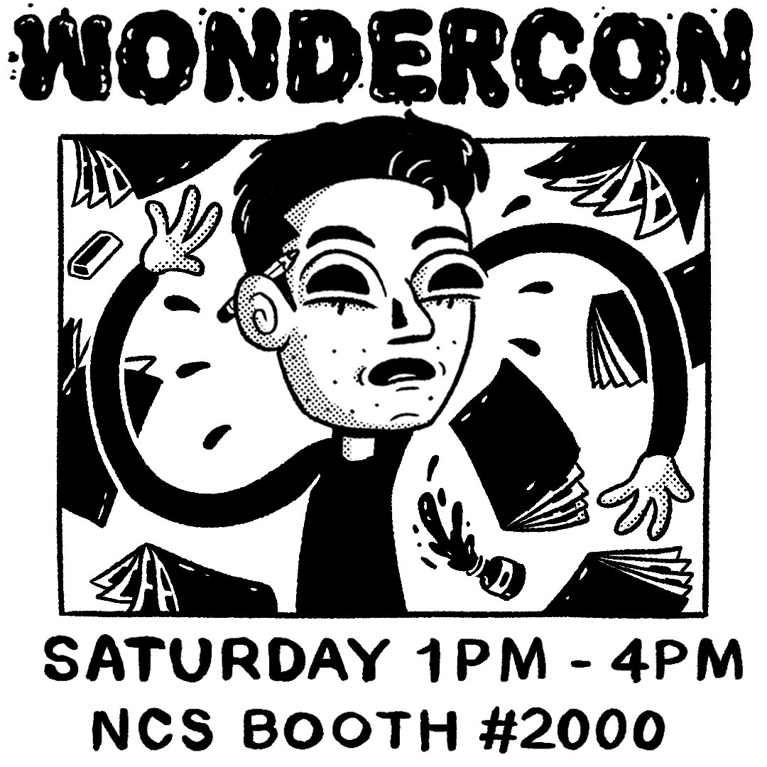 Sam_Grinberg's tweet image. I'll be at @WonderCon tomorrow from 1pm-4pm at BOOTH #2000! Come stop by and check out some comics!