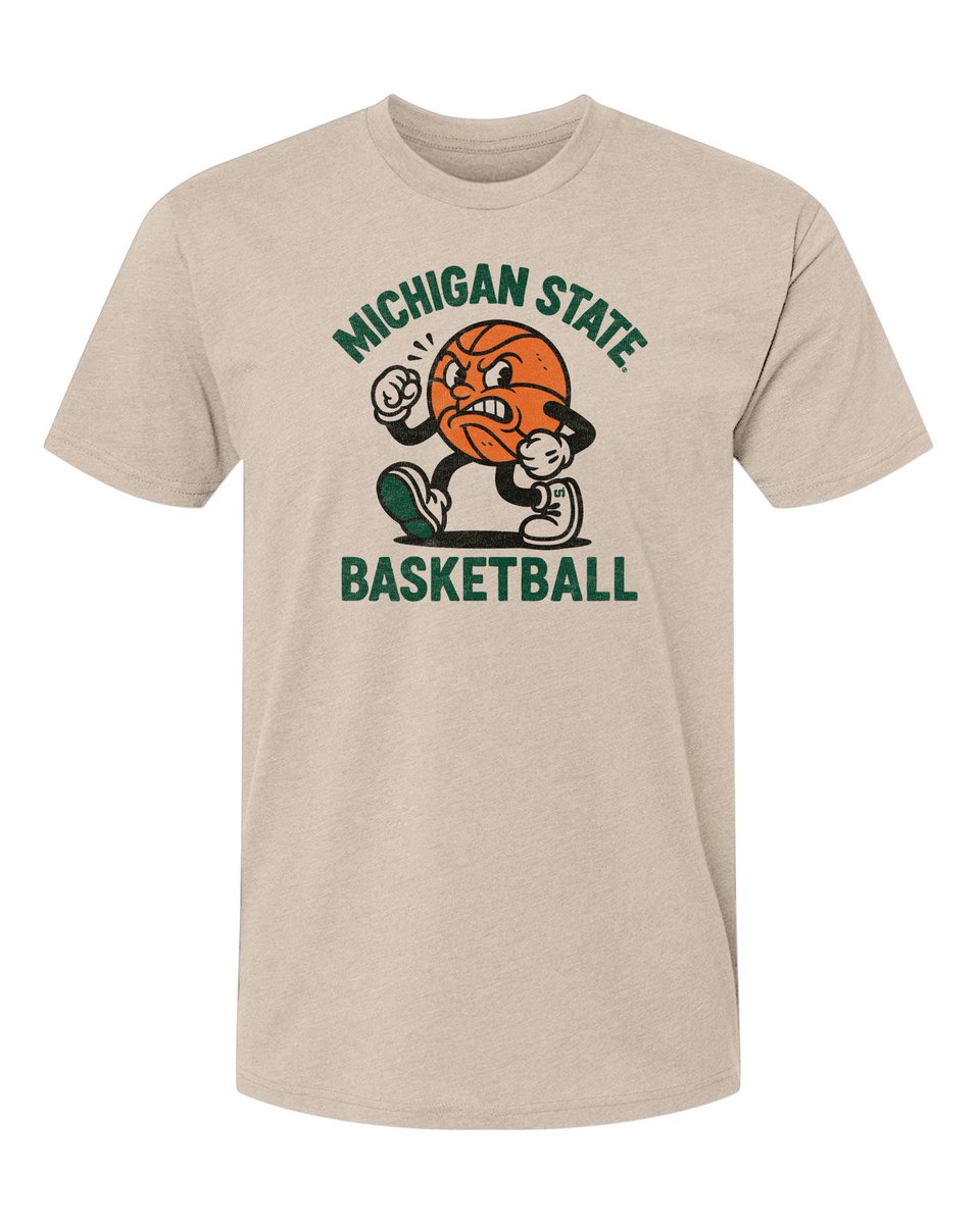 NudgePrinting's tweet image. This shirt is available for sale! Keep in mind that we're actively making these so they will take a little longer to ship. We're calling him Mr. Basketball. Seems fitting. #MichiganState @MSUGear 

nudgeprinting.com/collections/mi…