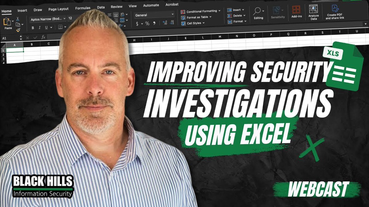 TweetThreatNews's tweet image. Unlock the power of Excel for security investigations! 🛡️ Join Patterson Cake as he shares hacks for efficient data handling in digital forensics. Simplicity is key! 🔍 #ExcelMagic #DigitalForensics #USA
link: ift.tt/IV4oO0k