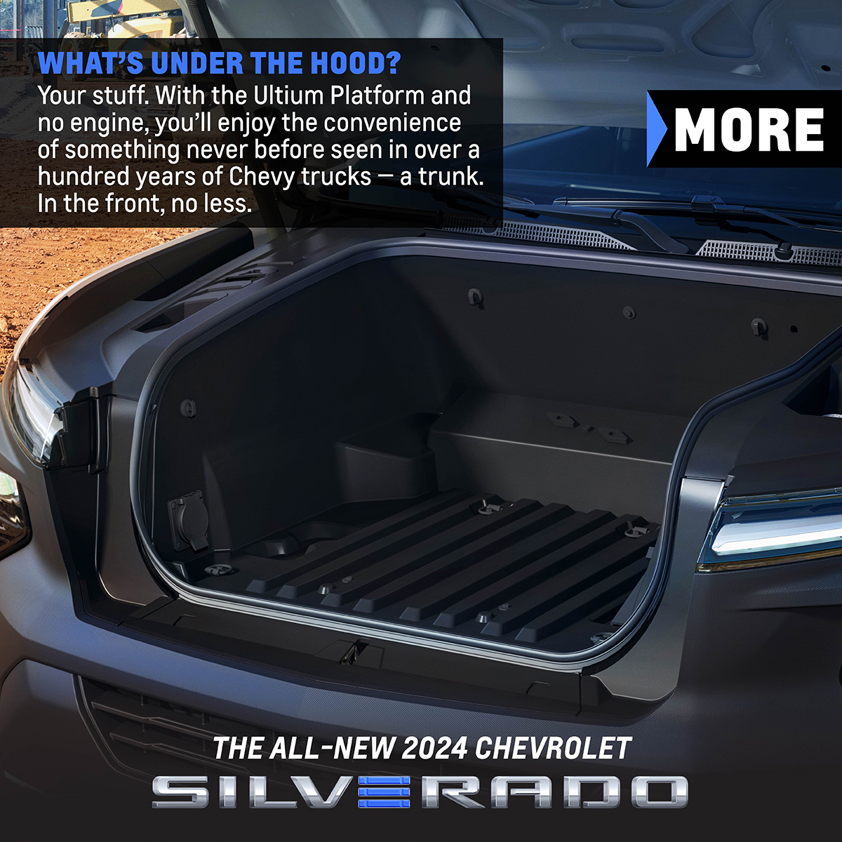 FCEVHQ's tweet image. Wondering what's under the hood🚘 of the all-new 2024 Chevrolet Silverado? That's right, more storage🥰

Reserve yours today✅ (link in bio)

#FriendlyChevrolet #DriveFriendly #DriveFriendlyDallas #Chevrolet #Chevy #Dallas #DFW #SilveradoEV #ChevroletSilveradoEV #EVTrucks #Trucks