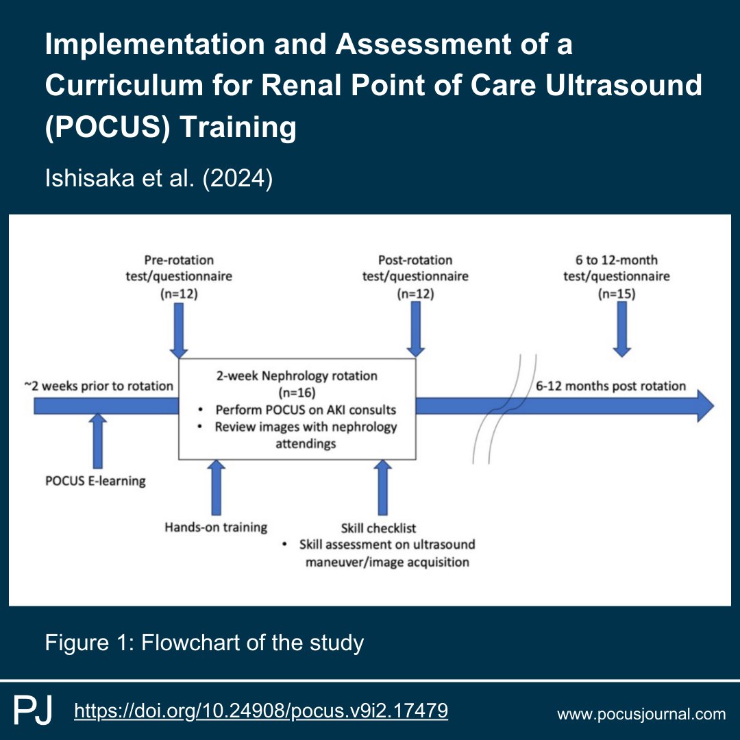 In this study, internal medicine residents in New York took part in a novel POCUS curriculum focused on renal ultrasound.

The POCUS training involved online lectures and hands-on skill sessions which were integrated into the residents' existing 2-week nephrology rotation.