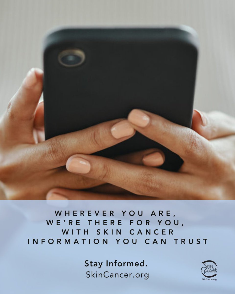 You’re on your way home from work when your dermatologist calls with bad news. That’s where we come in. For more than 45 years, we’ve worked to empower you with the facts and resources you need.

skincancer.org/blog/wherever-…