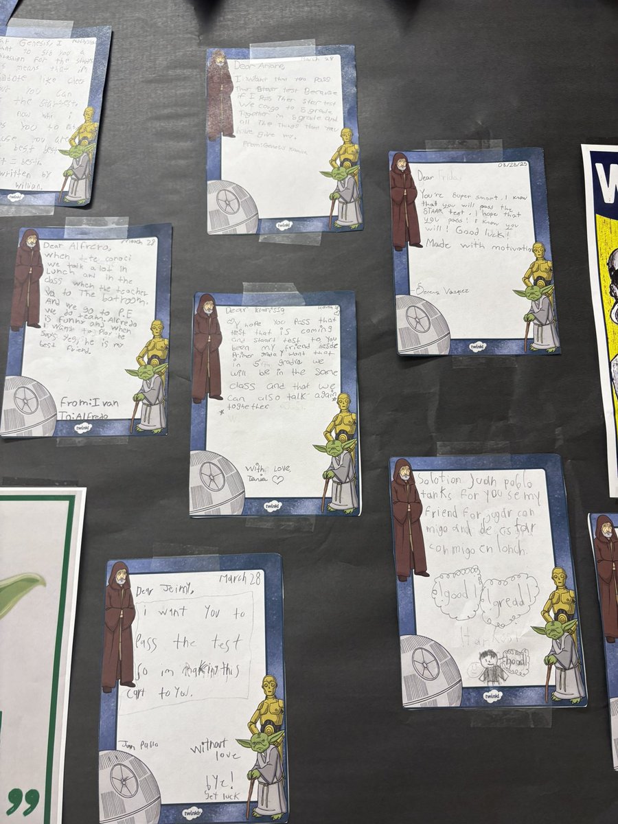 Perez_Cristina2's tweet image. After modeling correspondence features, our jaguars wrote motivational letters to a classmate! #aldineimpact @drgoffney #staartest