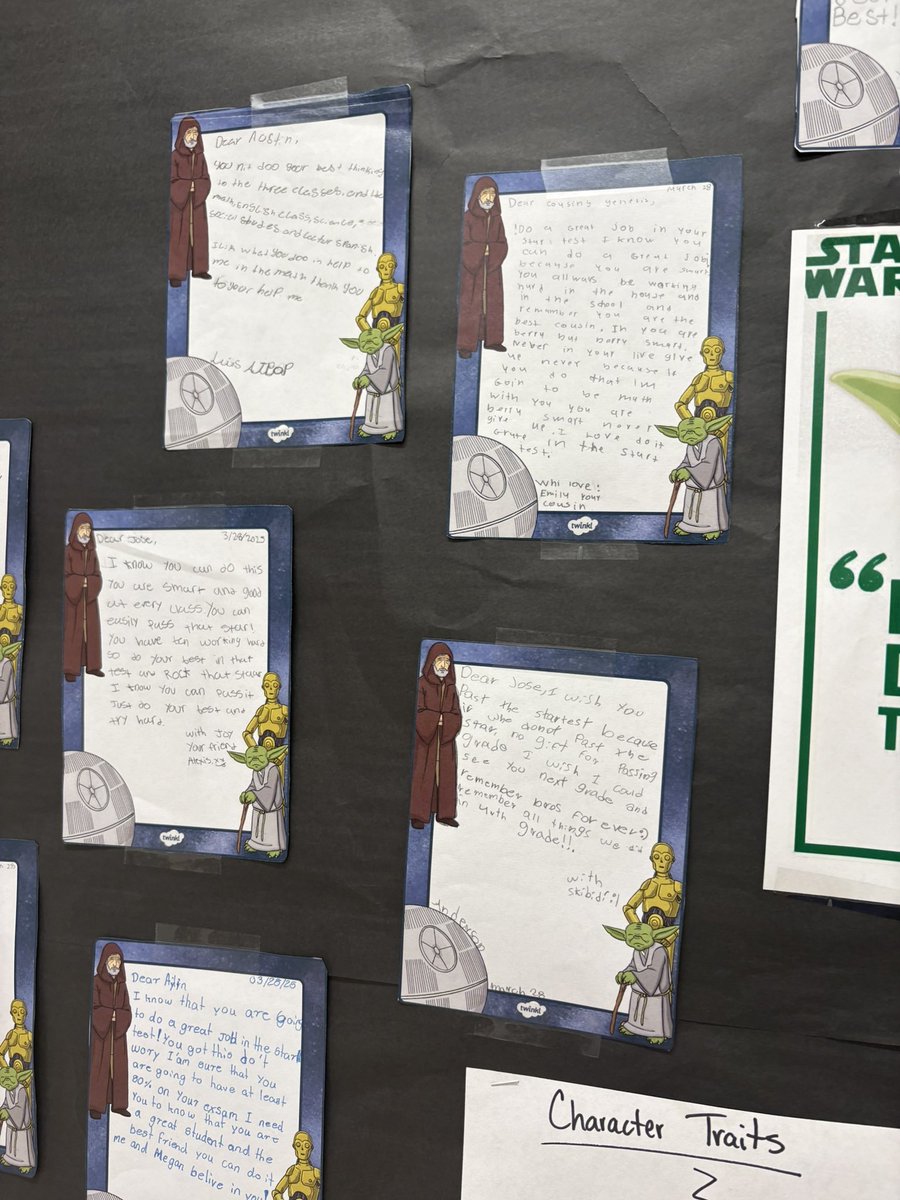 Perez_Cristina2's tweet image. After modeling correspondence features, our jaguars wrote motivational letters to a classmate! #aldineimpact @drgoffney #staartest