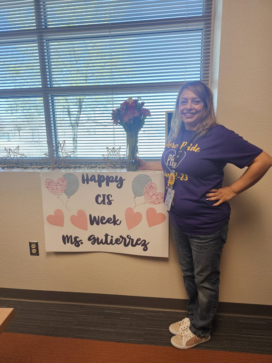 Thank you <a href="/PurpleHeart_ES/">Gloria Aguirre</a> for appreciating me and <a href="/CISElPaso/">Communities In Schools of El Paso</a>.
