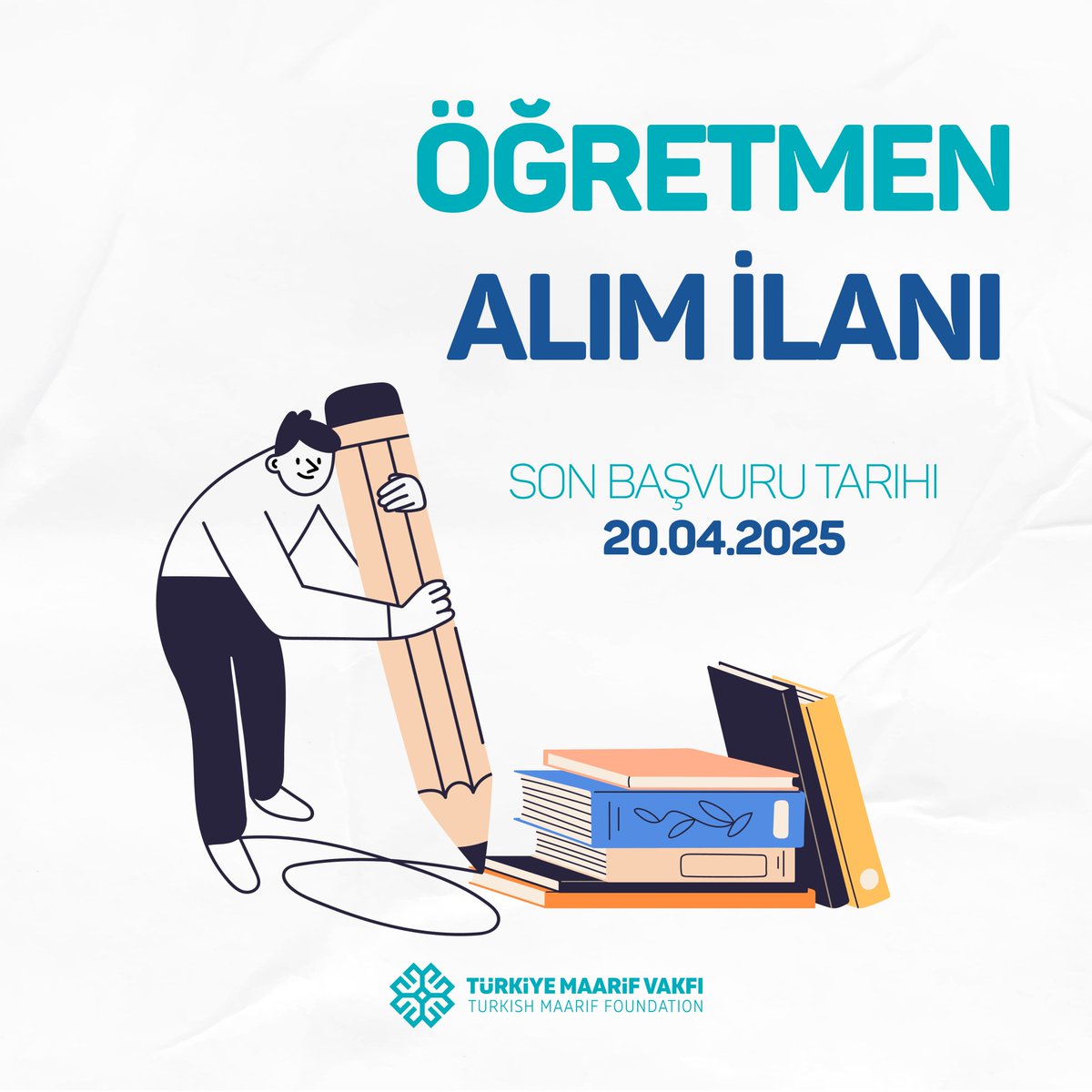 📢 DUYURU

Vakfımız tarafından, yurt içi ve yurt dışı istihdam planlaması kapsamında ❝Türkçe ve Alan Öğretmeni Uyum ve Geliştirme Programı❞ düzenlenecektir.

📆 Son başvuru tarihi 20/04/2025 

Detaylı bilgi ve başvuru için aşağıdaki linki tıklayınız:

🔗 turkiyemaarif.org/news/ogretmen-…