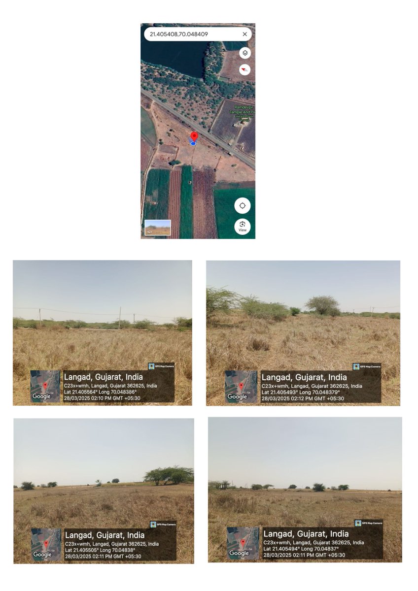 આજરોજ લાંગડ ગામે નવા ગામતળની દરખાસ્ત માટેની પૂર્તતા માટે સ્થળ ખરાઈ કરી પૂર્તતાનો અહેવાલ કરવામાં આવ્યો. <a href="/collectorjunag/">Collector Junagadh</a>  <a href="/DdoJunagadh/">DDO Junagadh</a> <a href="/esdmkeshod/">ASSISTANT COLLECTOR & SDM KESHOD</a> <a href="/TDOMangrol_jnd/">TDO Mangrol(Junagadh)</a>