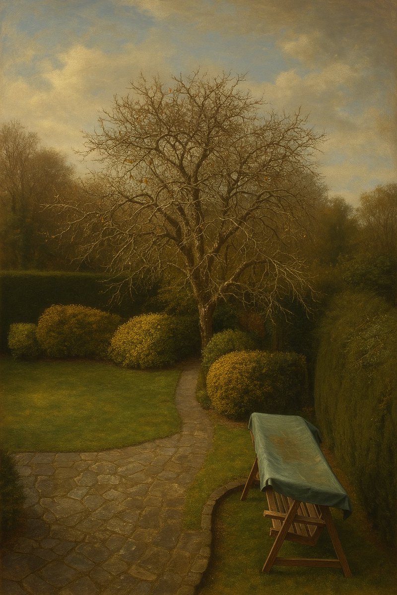 chatgpt turned a photo of my garden into an oil painting.

i think i might frame it