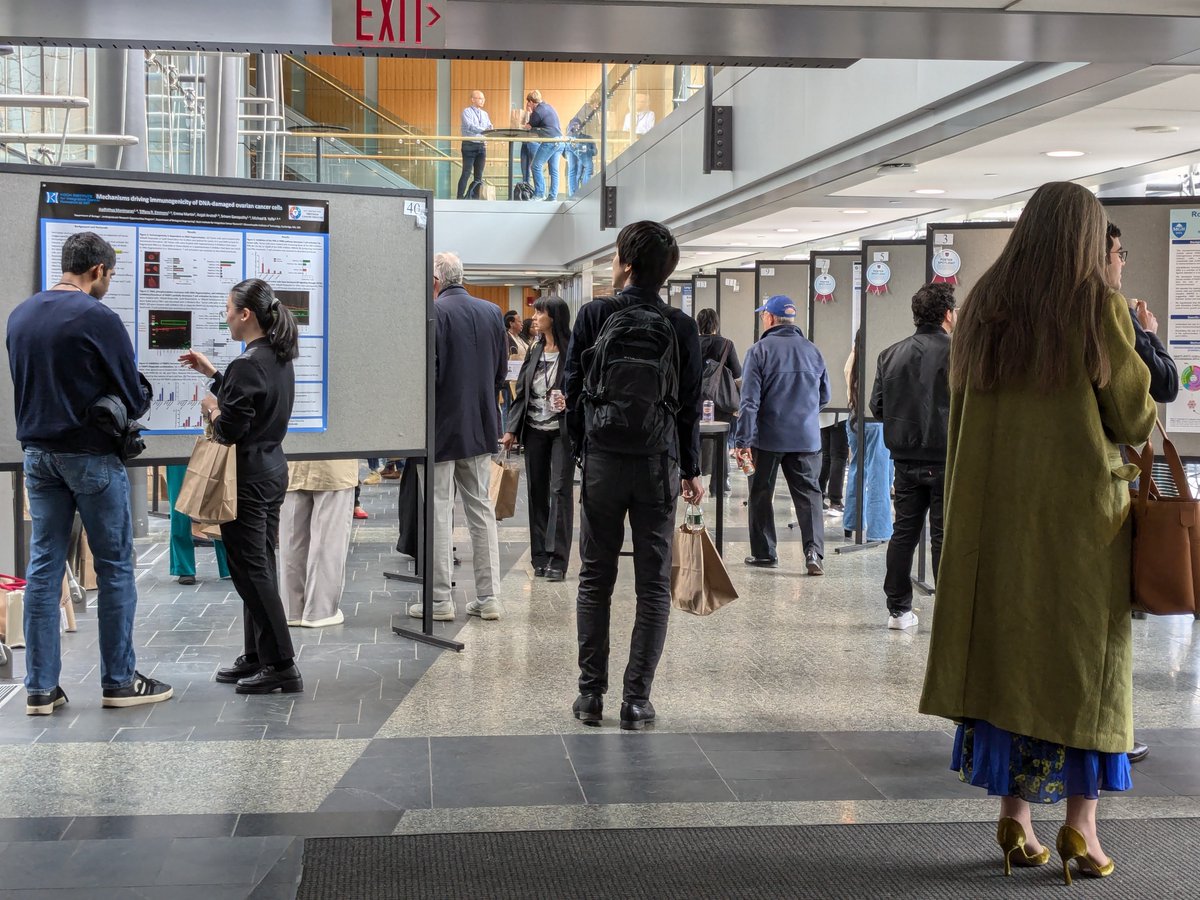 DFCI_BreastOnc's tweet photo. Excellent poster session at the @df_hcc Breast and Gynecologic Cancer Symposium. Thank you to all who submitted posters! https://t.co/7plUmeREAe