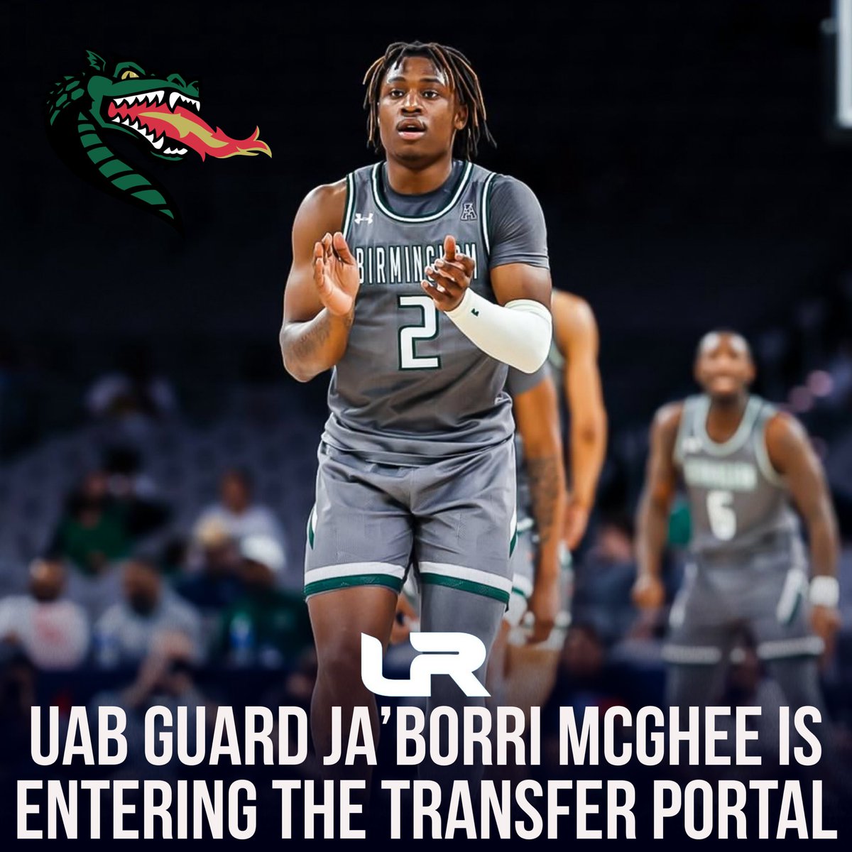 NEWS: UAB guard Ja’Borri McGhee is entering the transfer portal, source told <a href="/LeagueRDY/">League Ready</a>.

McGhee played just one season at UAB after playing at the JUCO level throughout his first two seasons. Native of McComb, Mississippi.

He averaged 11.1PPG, 2.8APG and 2.7RPG this season.