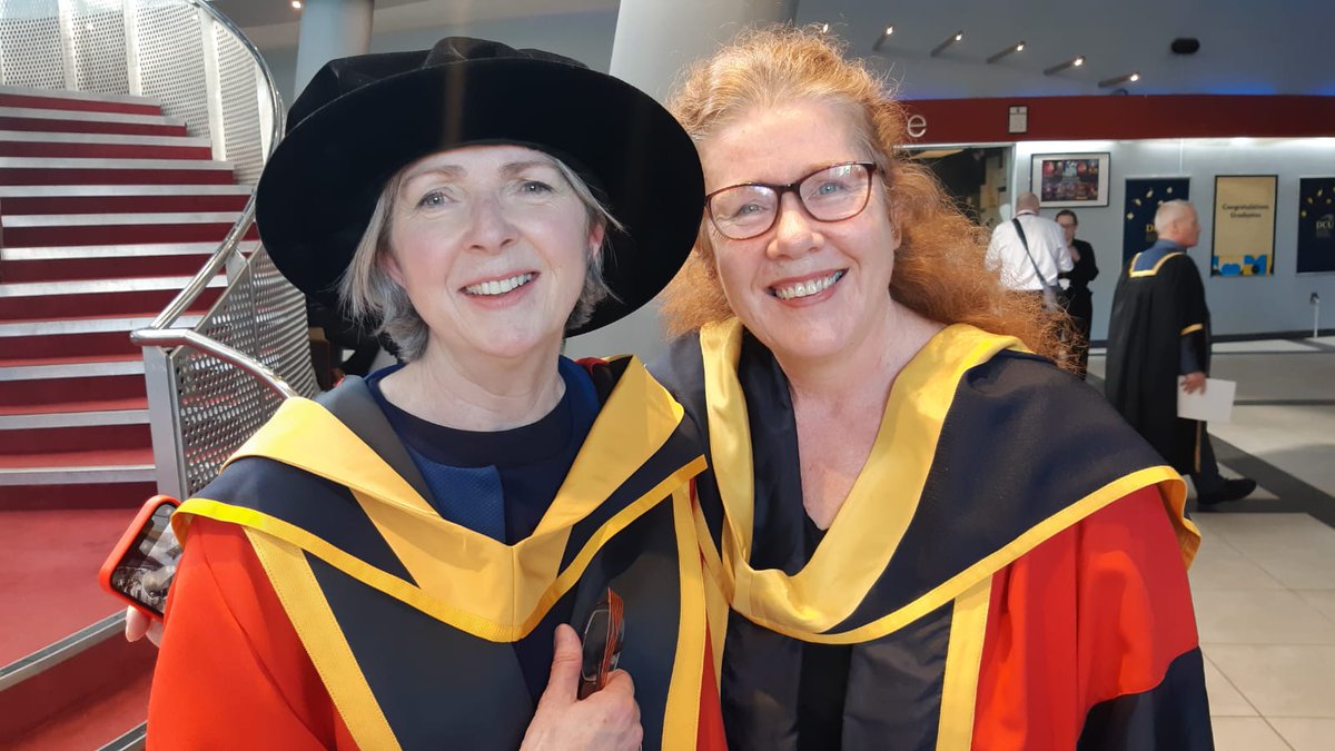So delighted for our friend and colleague Dr. Breda McNally on her graduation today at DCU. Congratulations !! Important and timely work on apprenticeship in Ireland <a href="/DCU_IoE/">DCU Institute of Education</a>  <a href="/FETRC_DCU/">FETRC Further Education & Training Research Centre</a>