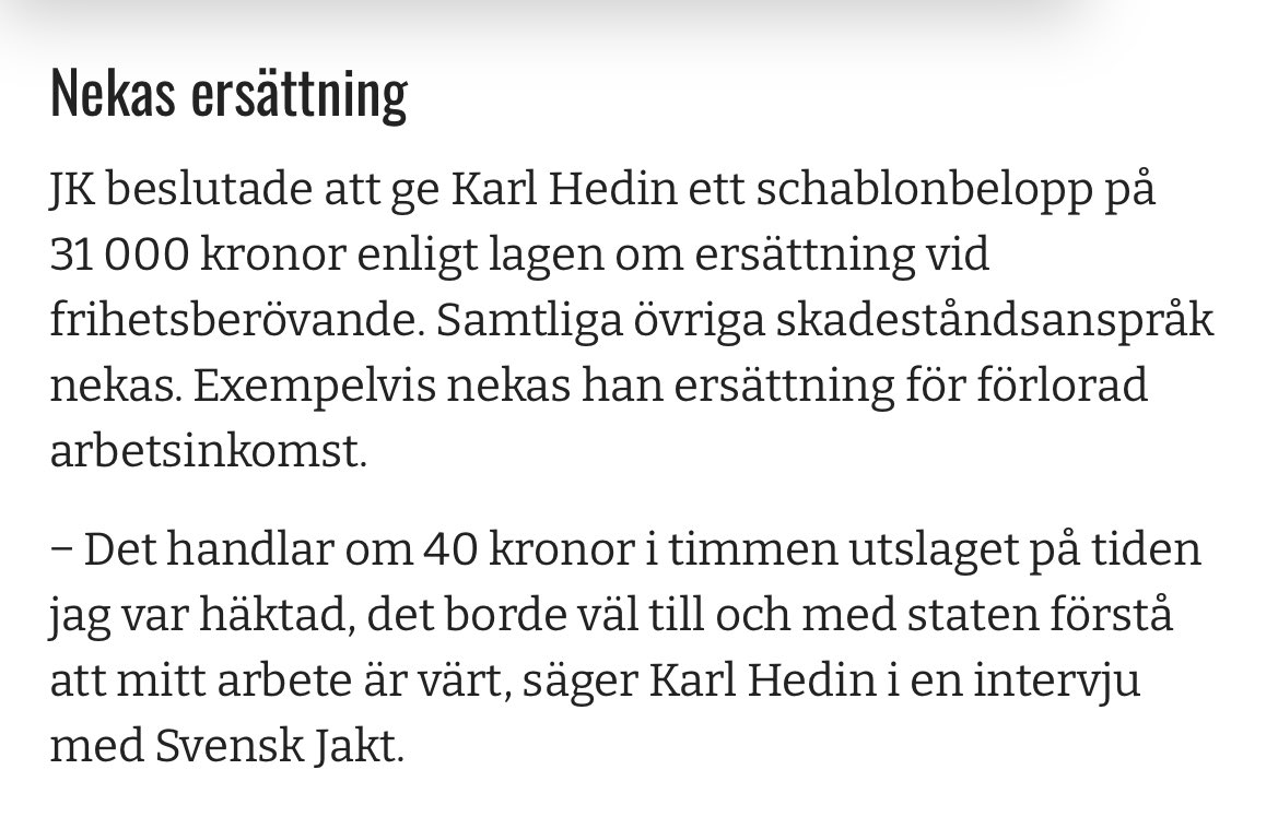 Dödspatrullen: 680.000:-

Karl Hedin: 31.000:-