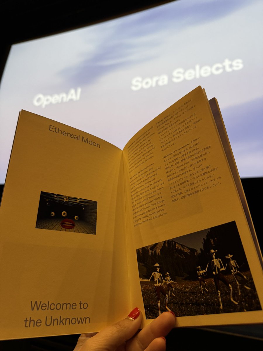 ✈️🇯🇵 back to reality after 3 amazing days of events with <a href="/OpenAI/">OpenAI</a> Sora Selects in Tokyo !

<a href="/niceaunties/">niceaunties</a> <a href="/rezawrecktion/">Reza Sixo Safai</a> <a href="/JunieLauX/">Junie Lau</a> <a href="/sheldrick_ai/">Sheldrick</a> <a href="/alsoguppyme_/">alsoguppyme</a> <a href="/shykids/">shy kids</a> <a href="/Ethereal_Gwirl/">Ethereal Gwirl</a> and kudos to all the OpenAI team and friends who made this event incredible 🙏 <a href="/itsasouki/">Souki Mansoor</a>