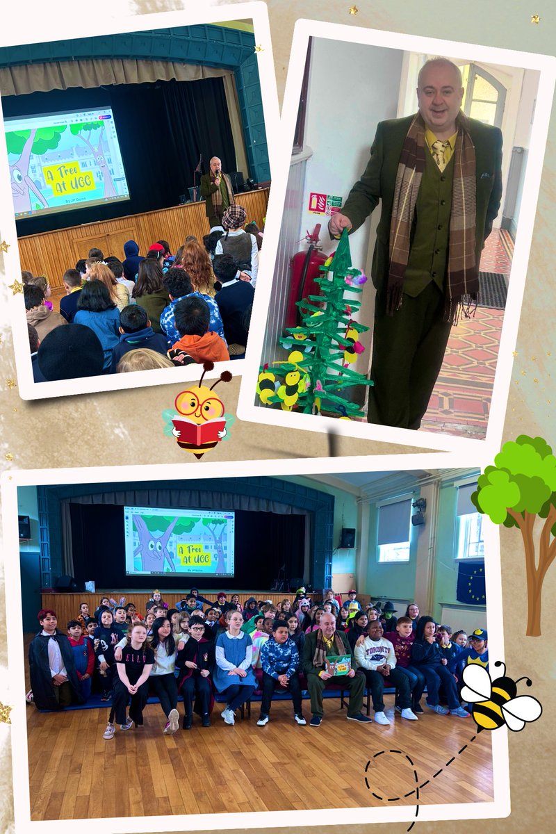 Throwback to World Book Day when we welcomed author—and great friend of the school—JP Quinn! He shared A Bee at UCC and A Tree at UCC, inspired the children with his message of sustainability, and sparked brilliant questions. A memorable visit! 🌳🐝📚Thank you JP 👏🏼