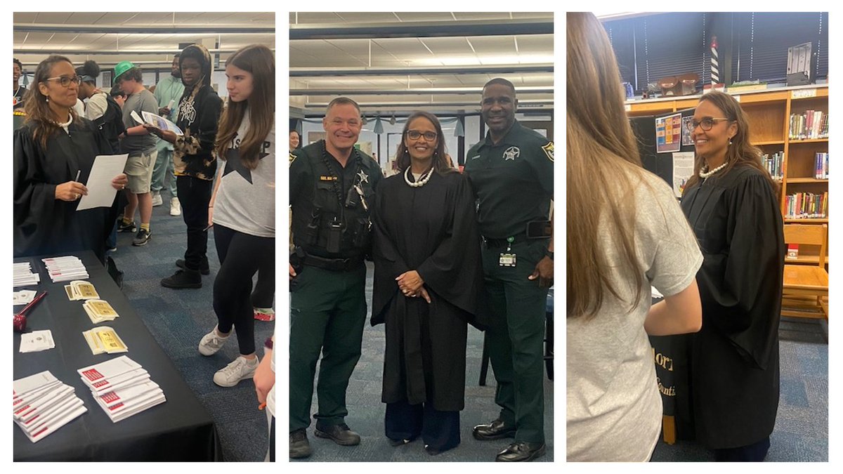 Eighth Circuit (@8circuitflorida) on Twitter photo Judge Miller-Jones enjoyed Lincoln Middle School's "Career Day Scavenger Hunt." Students had to find professionals who wear a uniform (or a robe) as well as professionals who keep our community safe—a little friendly competition with <a href="/AlachuaSheriff/">Alachua Co. Sheriff</a> and a lot of smiles. Judge Miller-Jones enjoyed Lincoln Middle School's "Career Day Scavenger Hunt." Students had to find professionals who wear a uniform (or a robe) as well as professionals who keep our community safe—a little friendly competition with <a href="/AlachuaSheriff/">Alachua Co. Sheriff</a> and a lot of smiles.