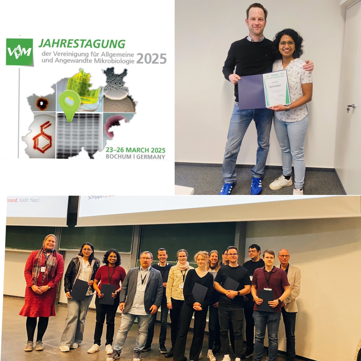 Liz Maria Luke (@lizmarialuke) on Twitter photo Excited to receive the Best Poster Presentation Award at the Annual Conference 2025 of the Association for General and Applied Microbiology #VAAM at Bochum🏆🎉 Big thanks to <a href="/papenfortlab/">Papenfortlab</a>, special thanks to <a href="/VAAM_Microbes/">VAAM - Vereinigung f. Allg. u. Ang. Mikrobiologie</a> community!
PC: @Anja Störiko, @VAAM @ Yvonne Greiser Excited to receive the Best Poster Presentation Award at the Annual Conference 2025 of the Association for General and Applied Microbiology #VAAM at Bochum🏆🎉 Big thanks to <a href="/papenfortlab/">Papenfortlab</a>, special thanks to <a href="/VAAM_Microbes/">VAAM - Vereinigung f. Allg. u. Ang. Mikrobiologie</a> community!
PC: @Anja Störiko, @VAAM @ Yvonne Greiser