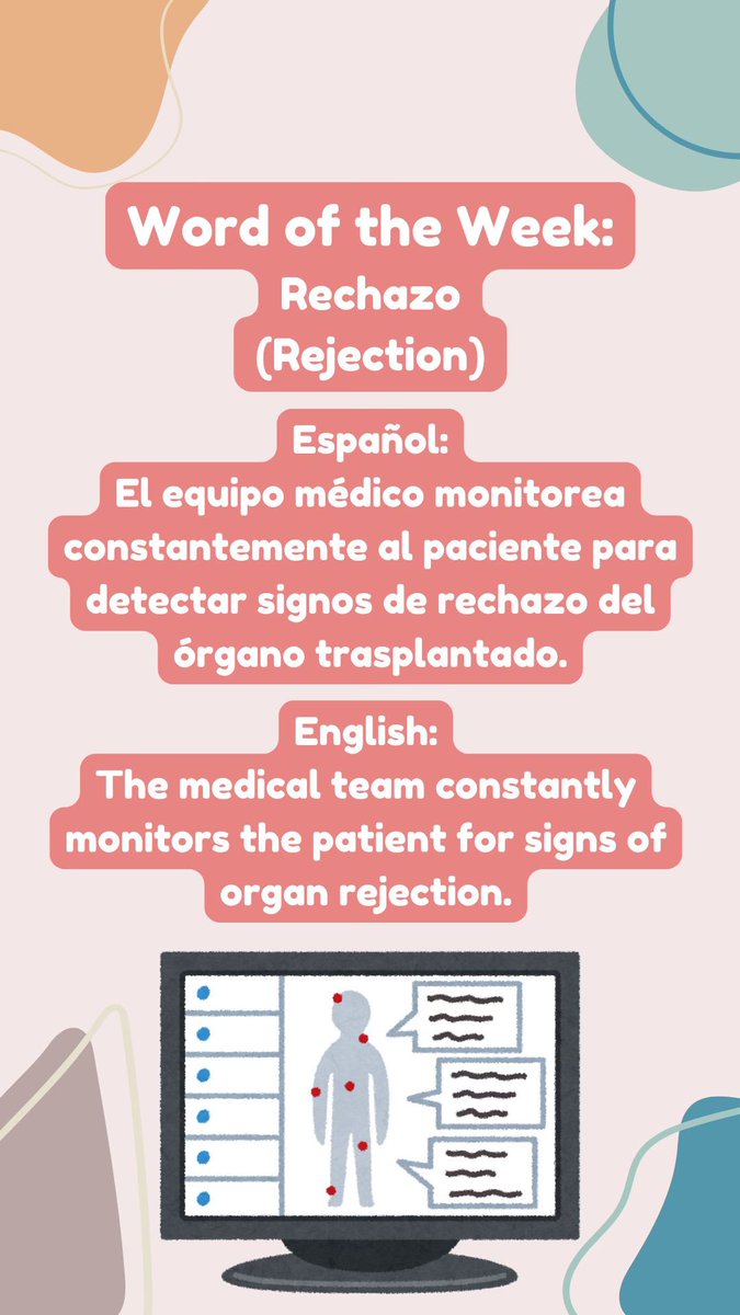 Happy Friday and welcome back to palabra de la semana! 🌟💉