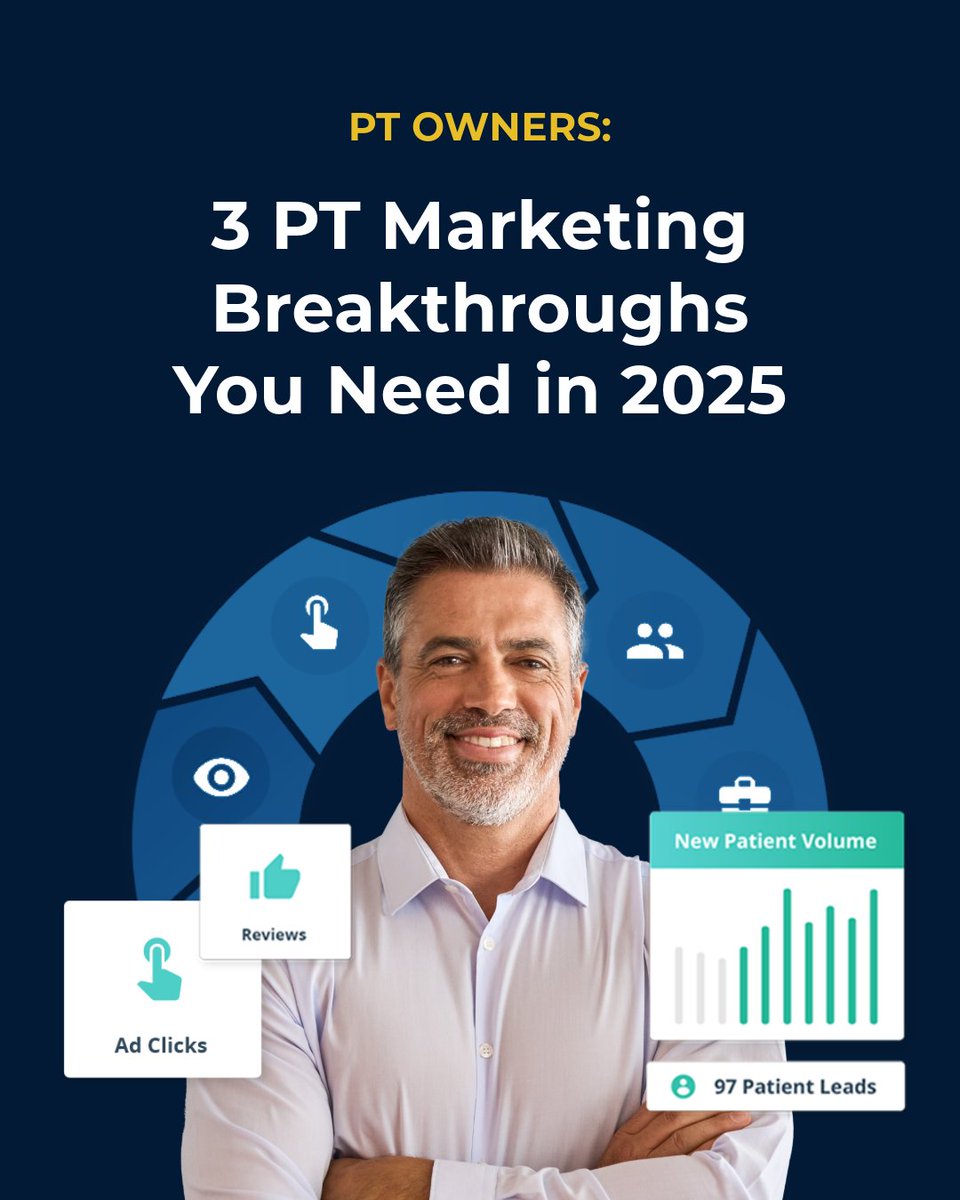 PracticePromos's tweet image. Want 2025 to be a breakthrough year?

With the physical therapy industry evolving so quickly, the top 10% of PT clinics are thriving with this data-driven approach.

Visit Market2Grow.Net to see these strategies in action!

#PhysicalTherapy #MarketingTips #BusinessGrowth