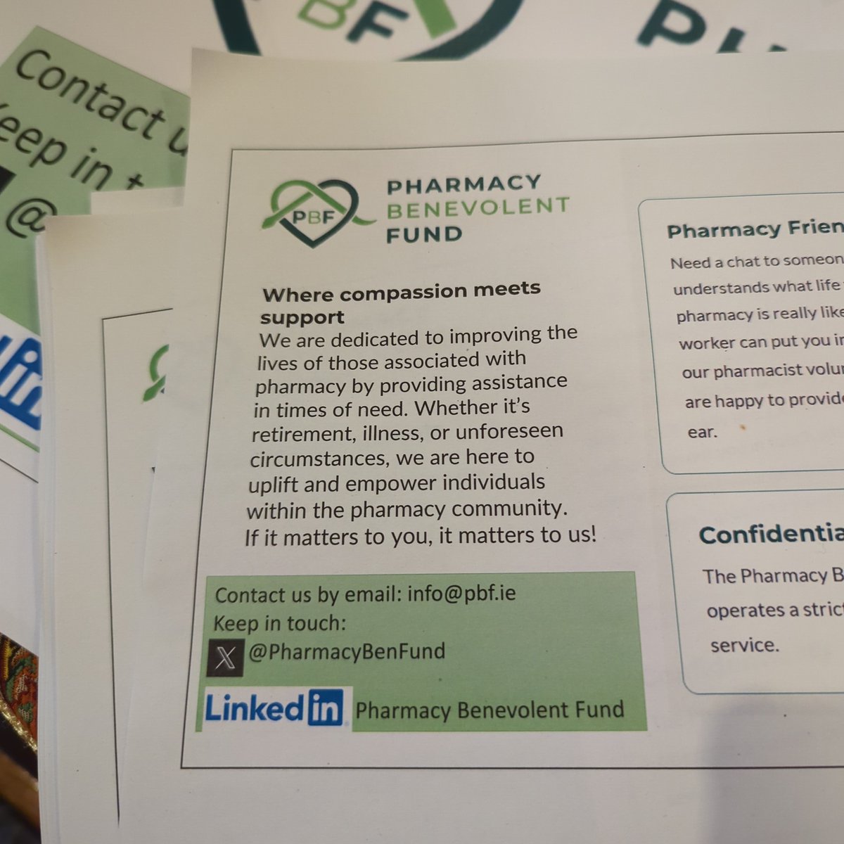 Pharmacy Benevolent Fund (@pharmacybenfund) on Twitter photo We are headed off to <a href="/NAHPT/">NAHPT Ireland</a> annual conference tomorrow - our first time going! Did you know the <a href="/PharmacyBenFund/">Pharmacy Benevolent Fund</a> is here to help everyone associated with pharmacy in Ireland? If it matters to you, it matters to us! #PharmacyTechnicians #KindnessMatters #HereForYou #ThinkPharmacy We are headed off to <a href="/NAHPT/">NAHPT Ireland</a> annual conference tomorrow - our first time going! Did you know the <a href="/PharmacyBenFund/">Pharmacy Benevolent Fund</a> is here to help everyone associated with pharmacy in Ireland? If it matters to you, it matters to us! #PharmacyTechnicians #KindnessMatters #HereForYou #ThinkPharmacy