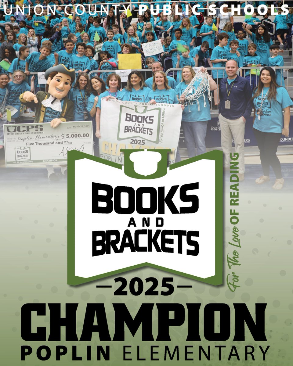 Poplin Elementary School (@poplinesnc) on Twitter photo Our incredible 3rd, 4th, and 5th graders have outdone themselves by clinching the title in the Books & Brackets competition! Their dedication and passion for reading have truly paid off. #TeamUCPS #PoplinNation #AlwaysForward <a href="/AGHoulihan/">Andrew G. Houlihan</a> <a href="/UCPSNC/">Union County Public Schools</a> <a href="/Shanda_Lauri/">Shanda Lauri</a> <a href="/boatcandice/">Candice Boatright</a> Our incredible 3rd, 4th, and 5th graders have outdone themselves by clinching the title in the Books & Brackets competition! Their dedication and passion for reading have truly paid off. #TeamUCPS #PoplinNation #AlwaysForward <a href="/AGHoulihan/">Andrew G. Houlihan</a> <a href="/UCPSNC/">Union County Public Schools</a> <a href="/Shanda_Lauri/">Shanda Lauri</a> <a href="/boatcandice/">Candice Boatright</a>