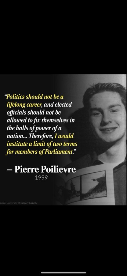 This was a policy recommendation from <a href="/PierrePoilievre/">Pierre Poilievre</a> in 1999.
Wonder when and why he changed his mind ?