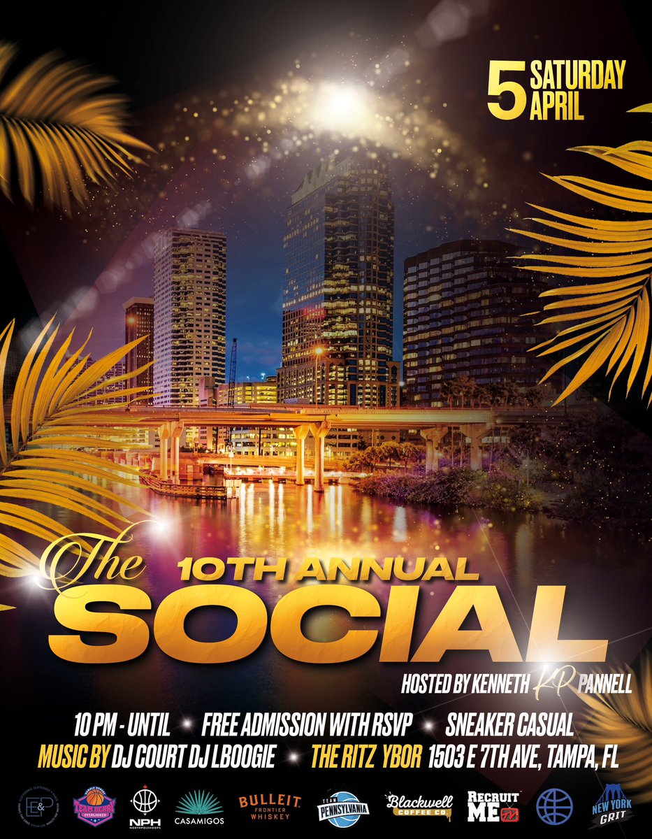 Sneakers ✅
Music ✅✅ 
Culture✅✅✅
“The Social” is a little over a week away, if you have not RSVP’d I don’t know what to tell you!!!  Excited to bring the Culture together in Tampa!!!
#wearetheculture