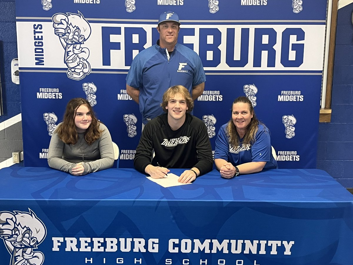 Freeburg Athletics (@fchs77athletics) on Twitter photo Congratulations to <a href="/FburgBaseball/">FCHS Baseball</a> pitcher Christian Giovando on signing with Lewis and Clark to continue his baseball career! #ALLIN #RollMidg Congratulations to <a href="/FburgBaseball/">FCHS Baseball</a> pitcher Christian Giovando on signing with Lewis and Clark to continue his baseball career! #ALLIN #RollMidg