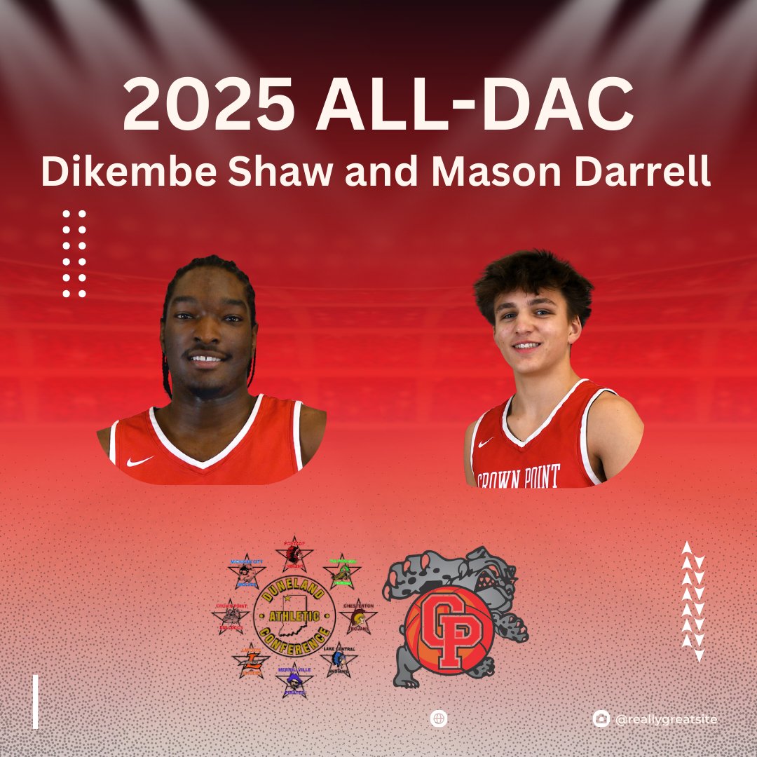 Congrats to CP juniors Dikembe Shaw and Mason Darrell for being named to the Duneland all-conference team! #Process