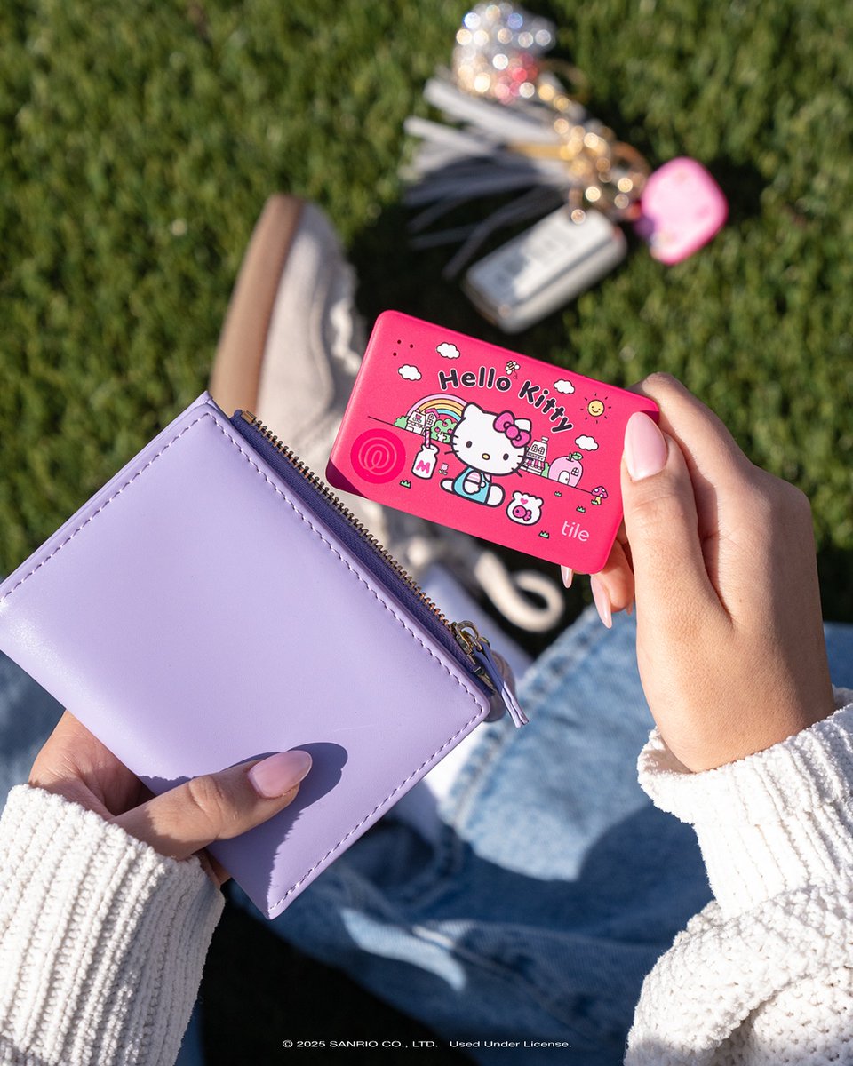 Tile (@thetileapp) on Twitter photo Putting these limited edition <a href="/hellokitty/">Hello Kitty</a> x Tile trackers on literally everything I own 🥹 Get yours now >> bit.ly/4bMU1s2
#sanrio #hellokitty #tiletracker Putting these limited edition <a href="/hellokitty/">Hello Kitty</a> x Tile trackers on literally everything I own 🥹 Get yours now >> bit.ly/4bMU1s2
#sanrio #hellokitty #tiletracker