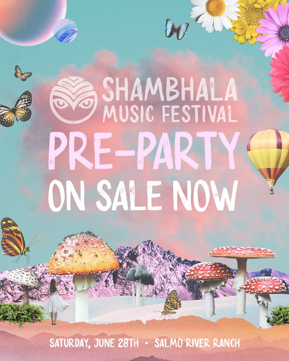 Shambhala Pre-Party Tickets On Sale NOW 🌈

Secure your tickets to the Shambhala Pre-Party on the Salmo River Ranch 🌻 Just like last year, this is a very intimate event with limited tickets available 👉preparty.shambhalamusicfestival.com
