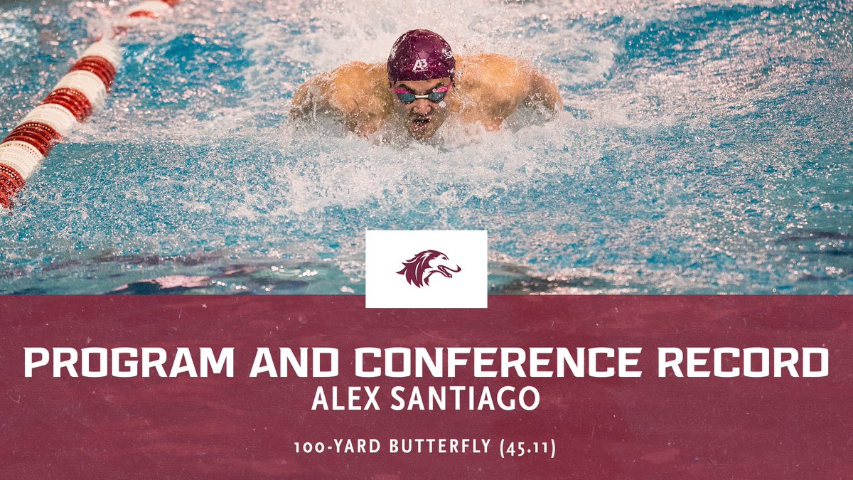 🚨🚨NEW RECORD ALERT🚨🚨 

Alex Santiago resets the MVC and program 100-yard butterfly record during his prelims swim at the Men's NCAA Championships! 

#Salukis | #RunWithUs