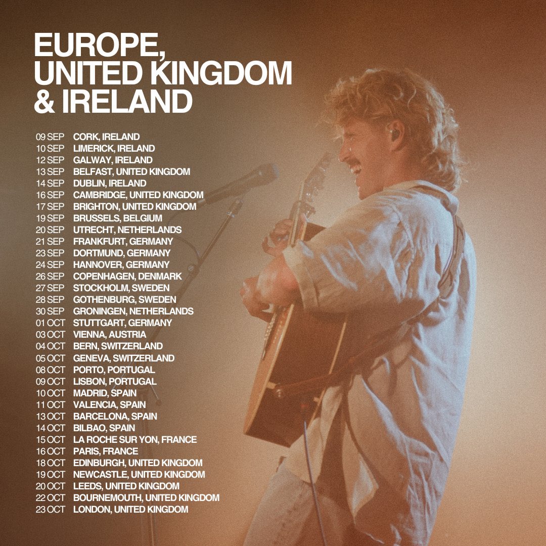 THE WORLD TOUR CONTINUES  🌎 🔜  Going to be one big year, with a lot of places and people to see ! Be sure to tell your friends, tell your family, your mum, your dad, your crush  and get your tickets ! where will I be seeing you? 👇🏻