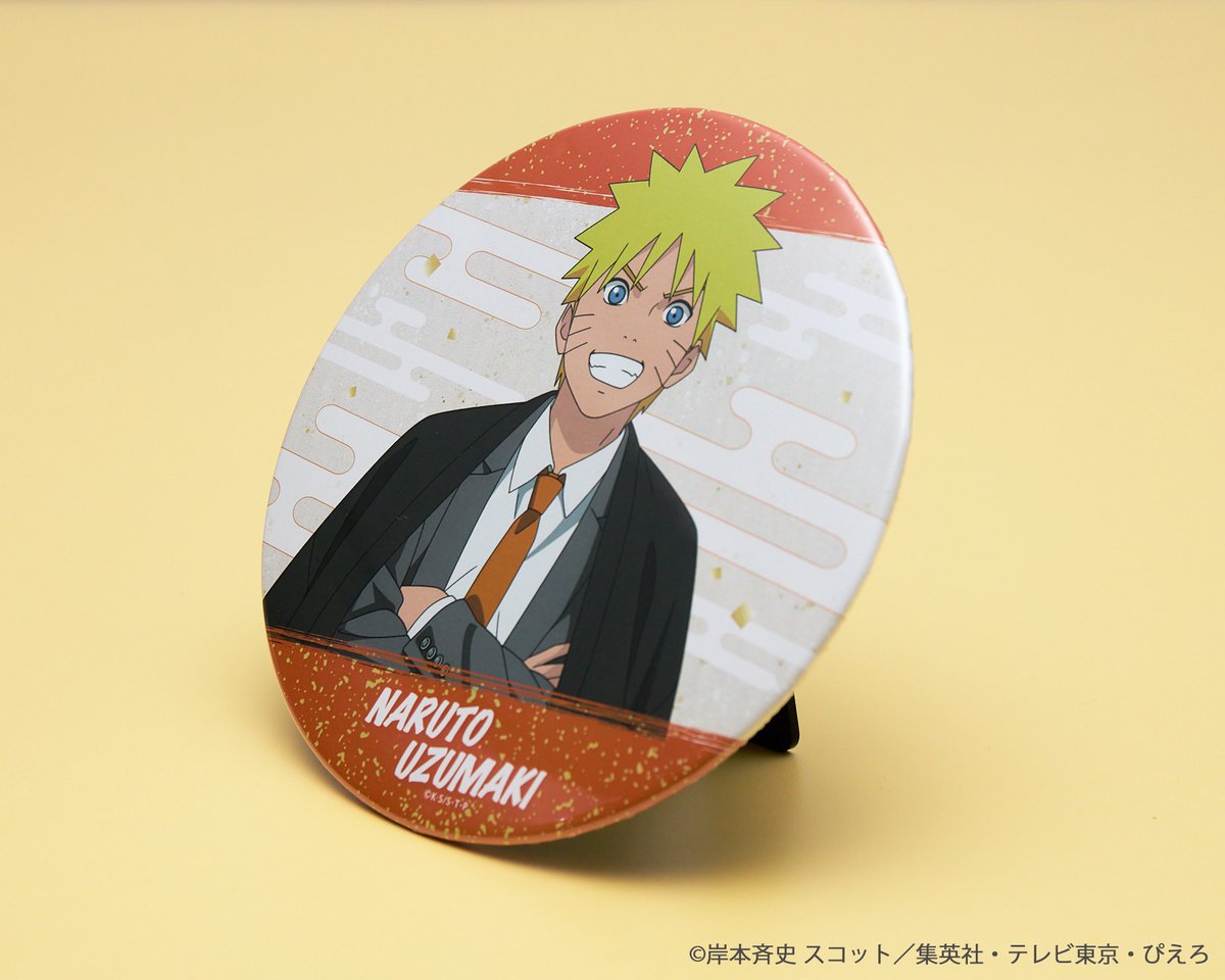 NARUTO カカシ はたけカカシ 缶バッジ GIGO 和スーツ NARUTO_standbadge_ari_04_600x6