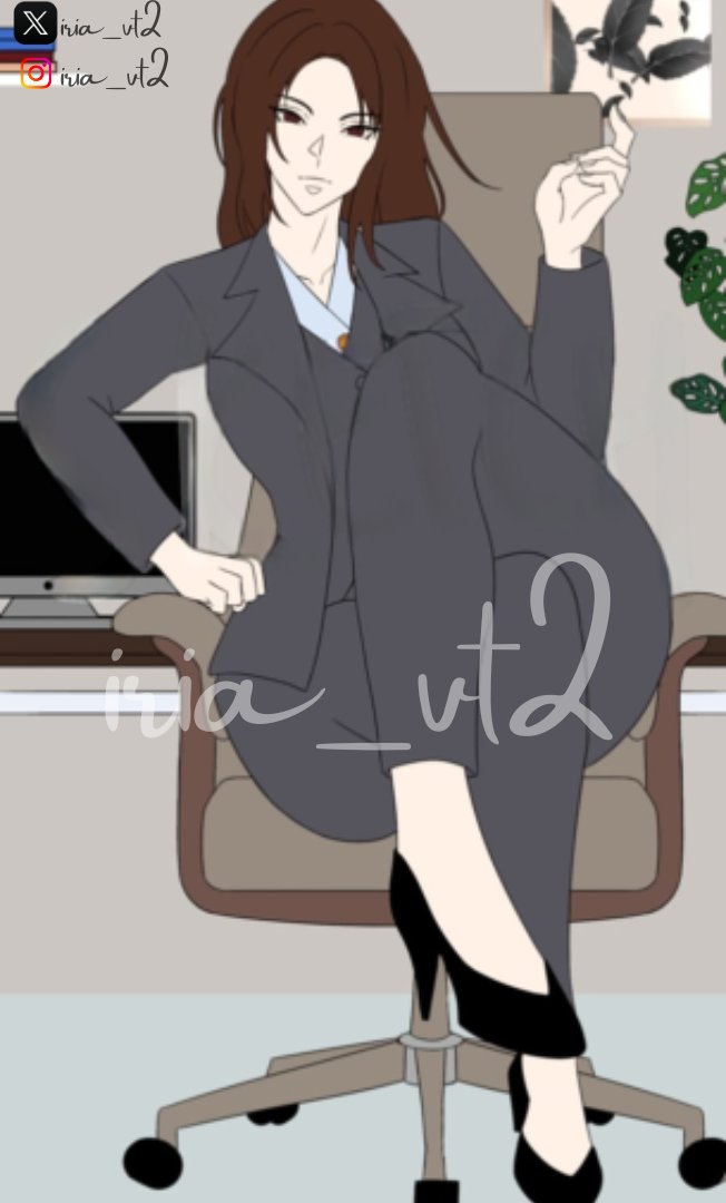 iria_vt2's tweet image. She doesn’t need a throne to rule—but it suits her.&quot; 👑🔥 
#VTuber #BossVibes #commissionopen #artmoots #vtuber