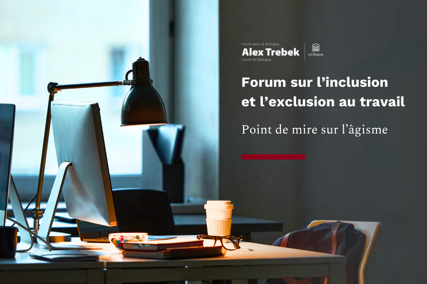 👥💼Quels sont les défis liés à l’âgisme au travail?
🤝Quelles solutions favorisent l’inclusion?

Rejoignez-nous le 16 avril pour le Forum sur l’inclusion et l’exclusion au travail : point de mire sur l’âgisme, organisé par le <a href="/TrebekForum/">Forum pour le dialogue Alex Trebek</a>, en collaboration avec <a href="/uOttawaLRI/">LIFE Research Institute-Institut de recherche LIFE</a>. 1/3