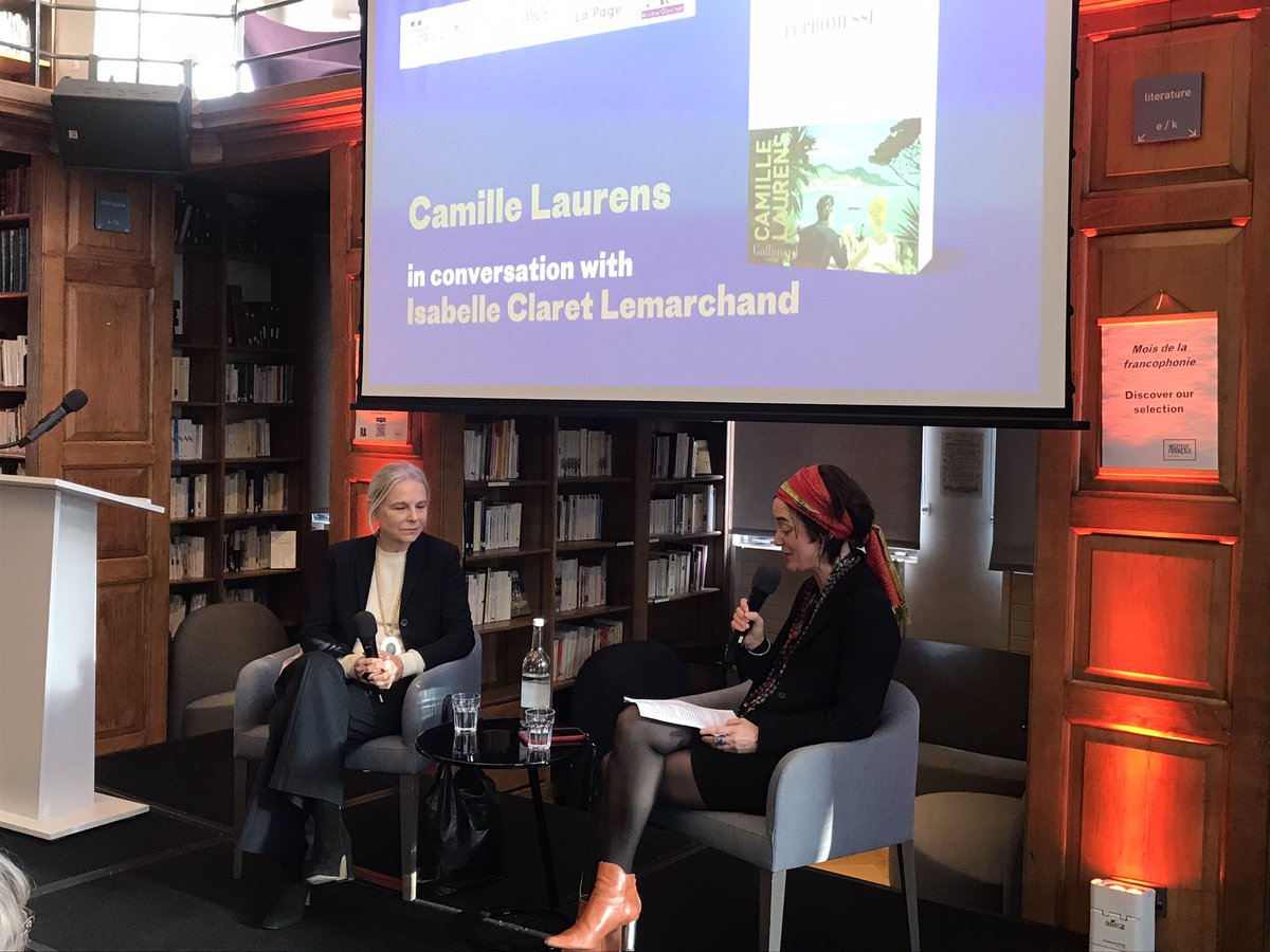 Institut français UK (@ifru_london) on Twitter photo Ahead of the announcement of the #ChoixGoncourtUK, French author and member of <a href="/AcadGoncourt/">Académie Goncourt</a> Camille Laurens presented her novel Ta promesse <a href="/ifru_london/">Institut français UK</a> in conversation with Isabelle Claret Lemarchand, founder of <a href="/LIBRAIRIELAPAGE/">LIBRAIRIE LA PAGE</a> Ahead of the announcement of the #ChoixGoncourtUK, French author and member of <a href="/AcadGoncourt/">Académie Goncourt</a> Camille Laurens presented her novel Ta promesse <a href="/ifru_london/">Institut français UK</a> in conversation with Isabelle Claret Lemarchand, founder of <a href="/LIBRAIRIELAPAGE/">LIBRAIRIE LA PAGE</a>