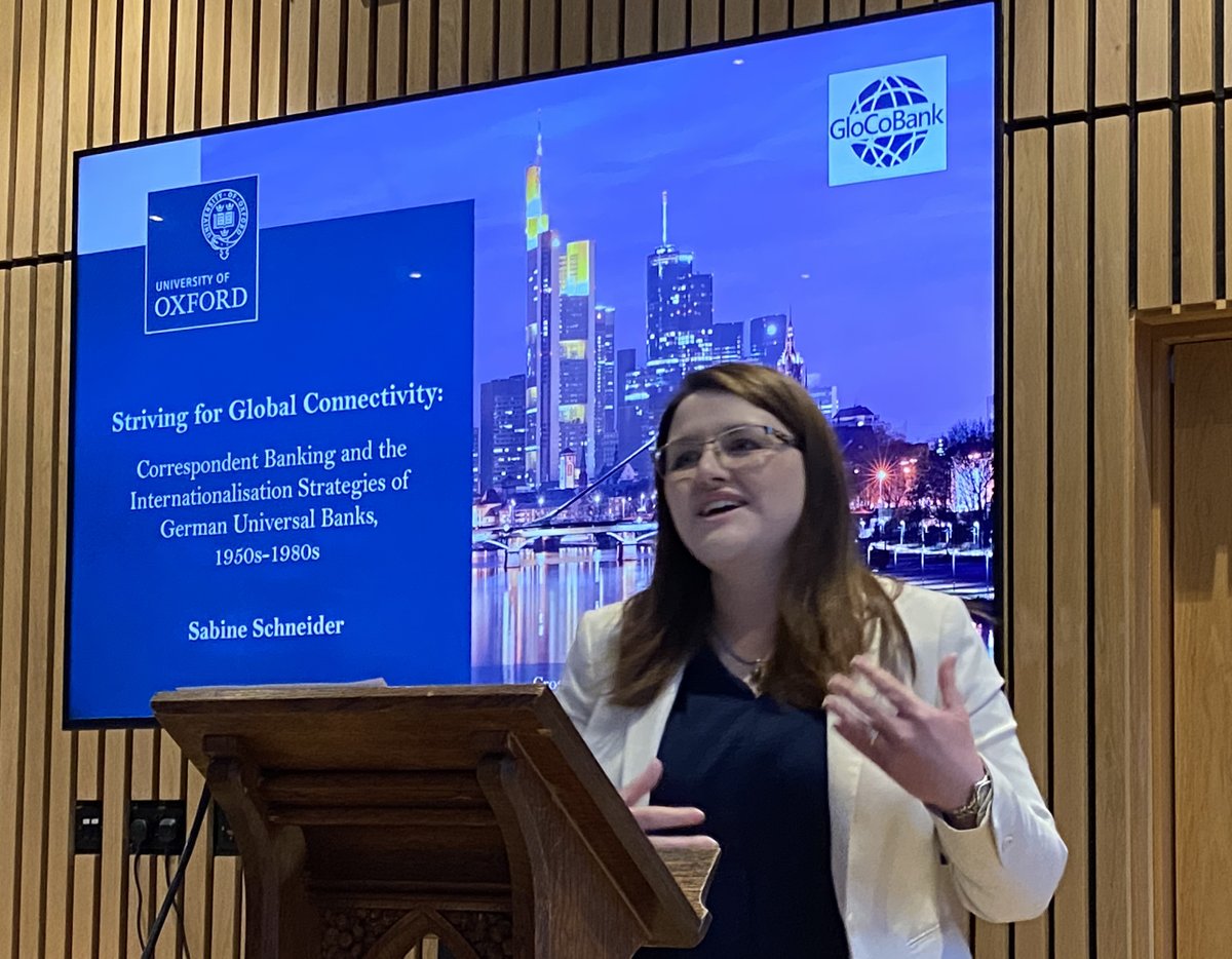 Great conference on cross-border payments at St Hilda’s College, Oxford! Thank you for two days of engaging presentations and a fantastic keynote by Linda Goldberg (FRB New York) on global liquidity flows <a href="/OxfordHistory/">Oxford History</a>  <a href="/OxfordEconDept/">Department of Economics, Oxford</a>  <a href="/OxfordESH/">Oxford Economic & Social History</a> <a href="/GloCoBank/">Global Correspondent Banking 1870-2000</a>  #EconHist